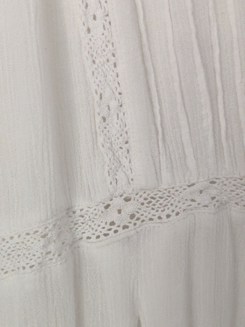 White Boho Ruffle Tank Dress - Picture 4 of 9